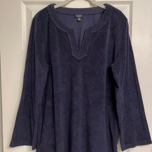 Talbots Navy beach Coverup